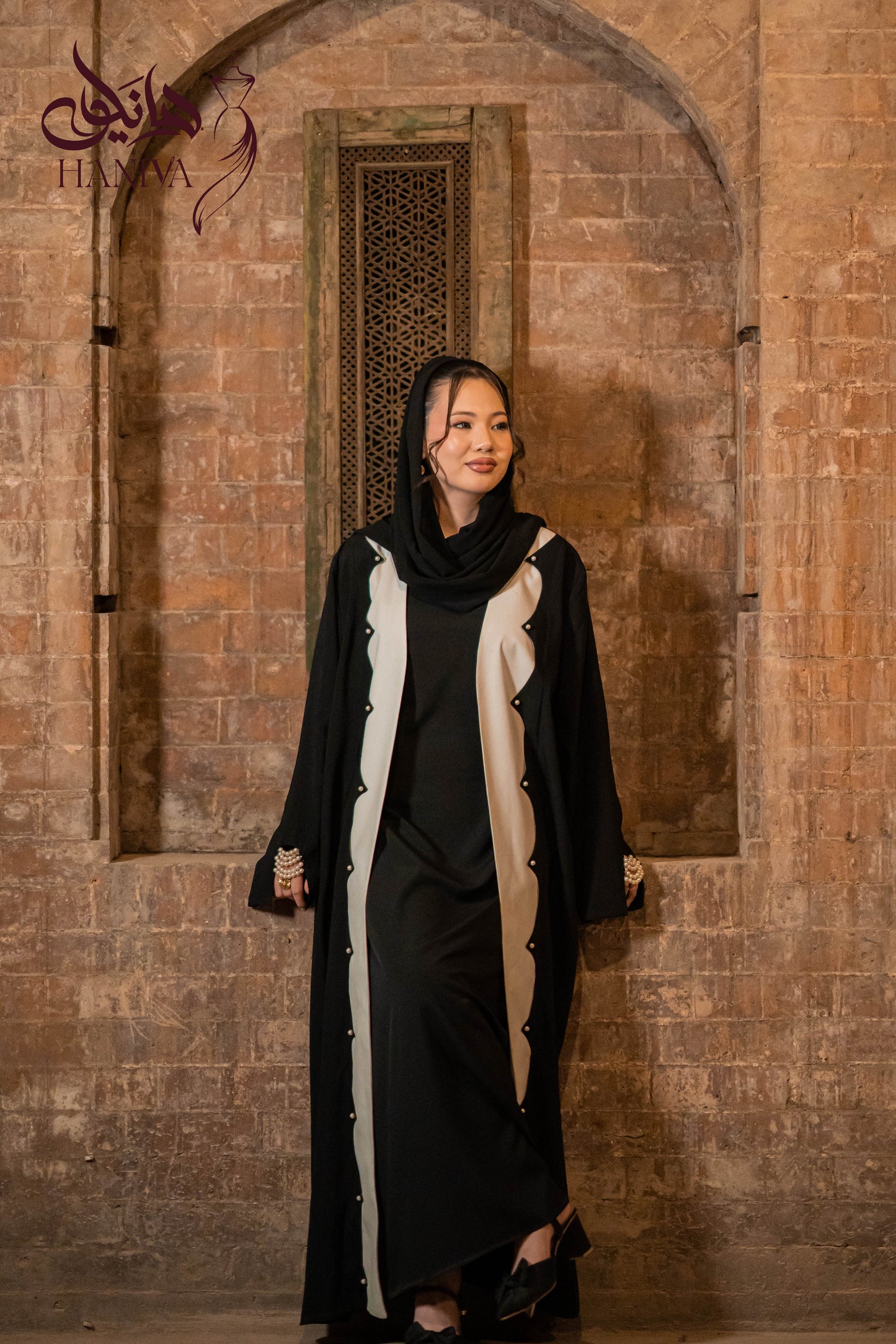 Siyah Mora Abaya