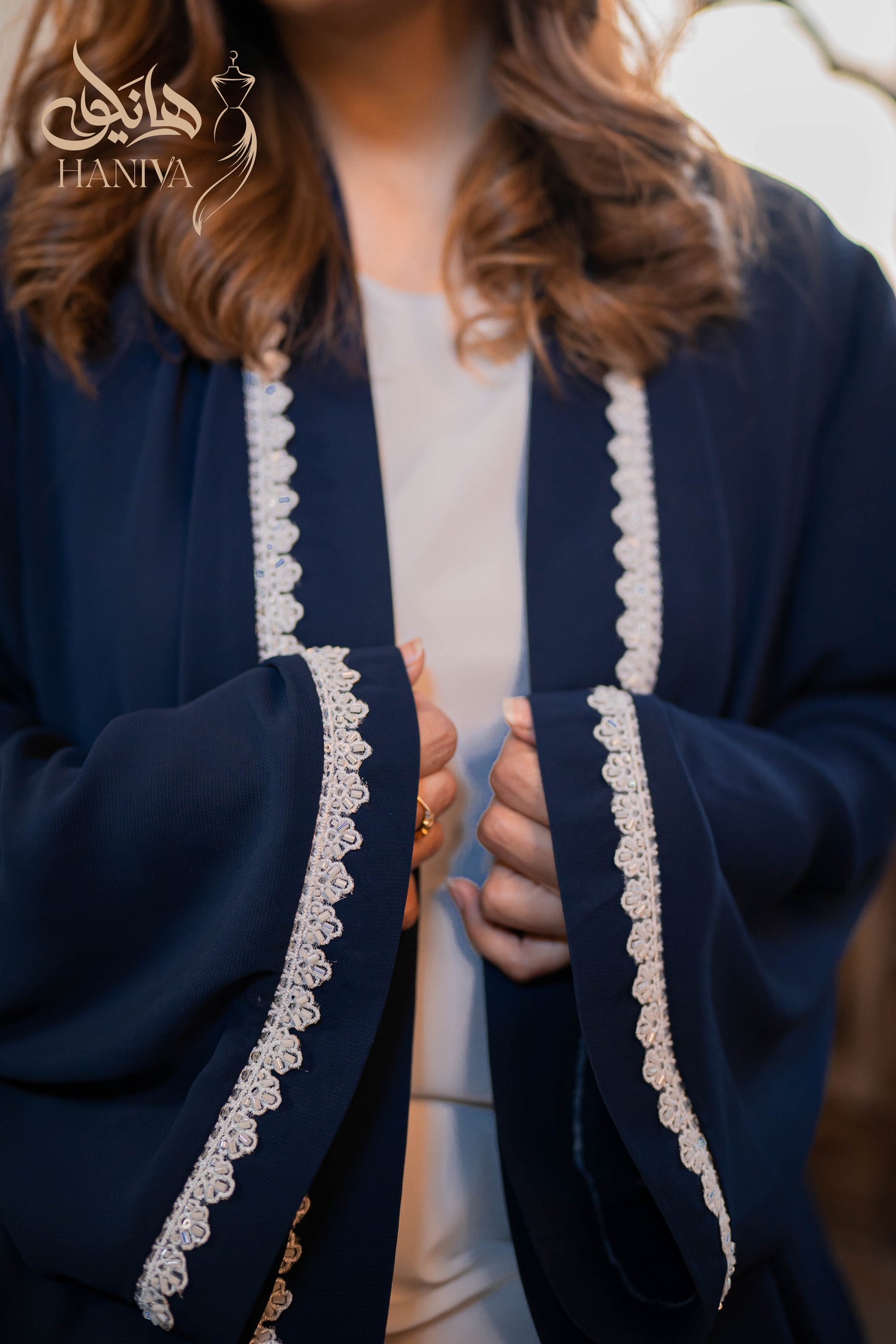 Sapphire Lace Abaya