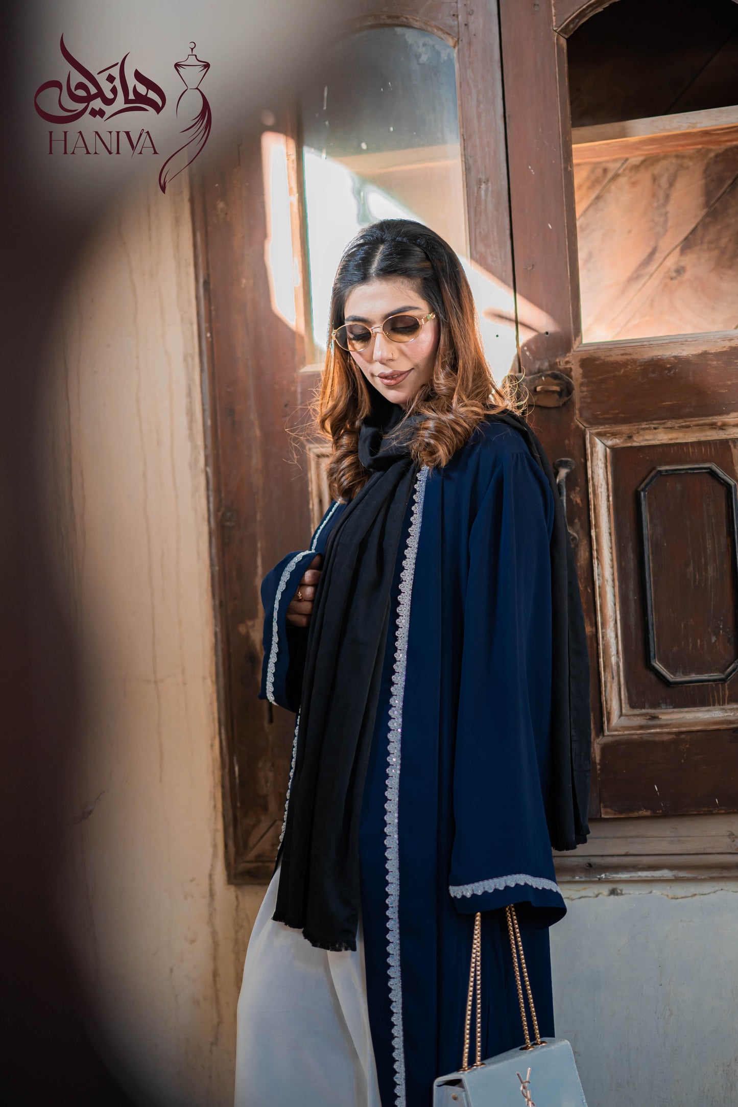Sapphire Lace Abaya