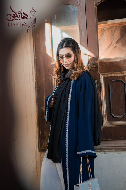 Sapphire Lace Abaya