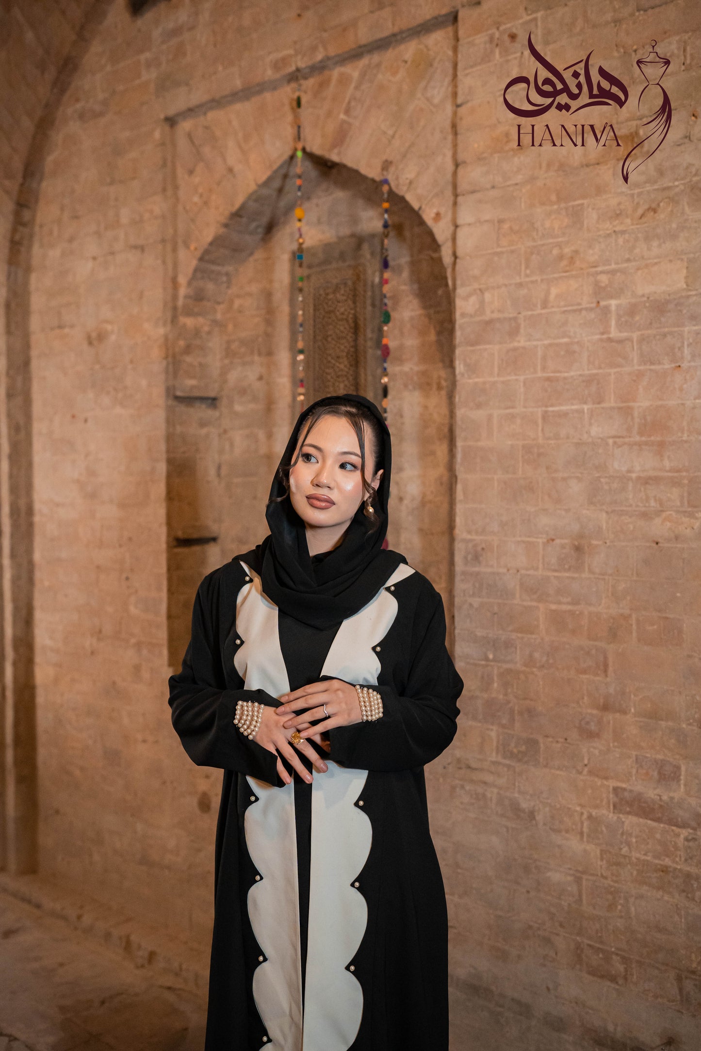 Siyah Mora Abaya