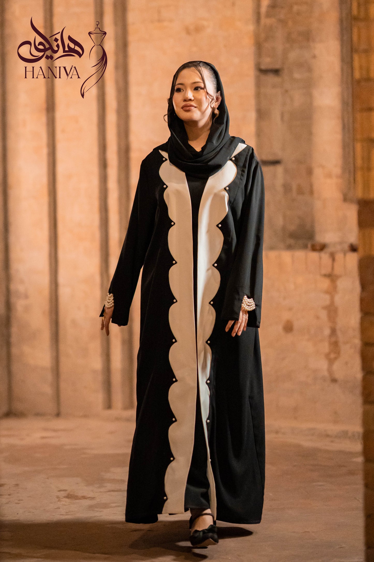 Siyah Mora Abaya