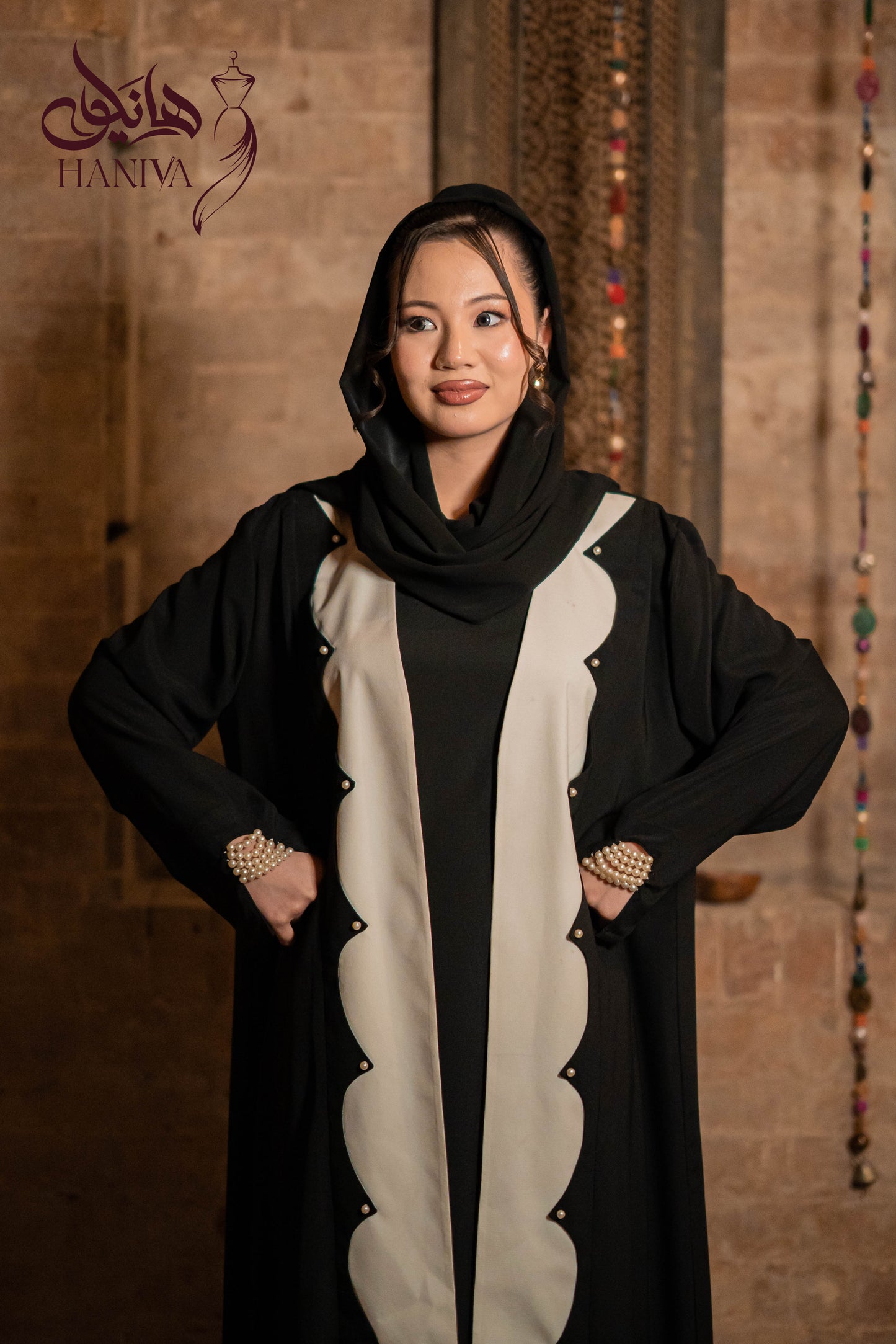 Siyah Mora Abaya