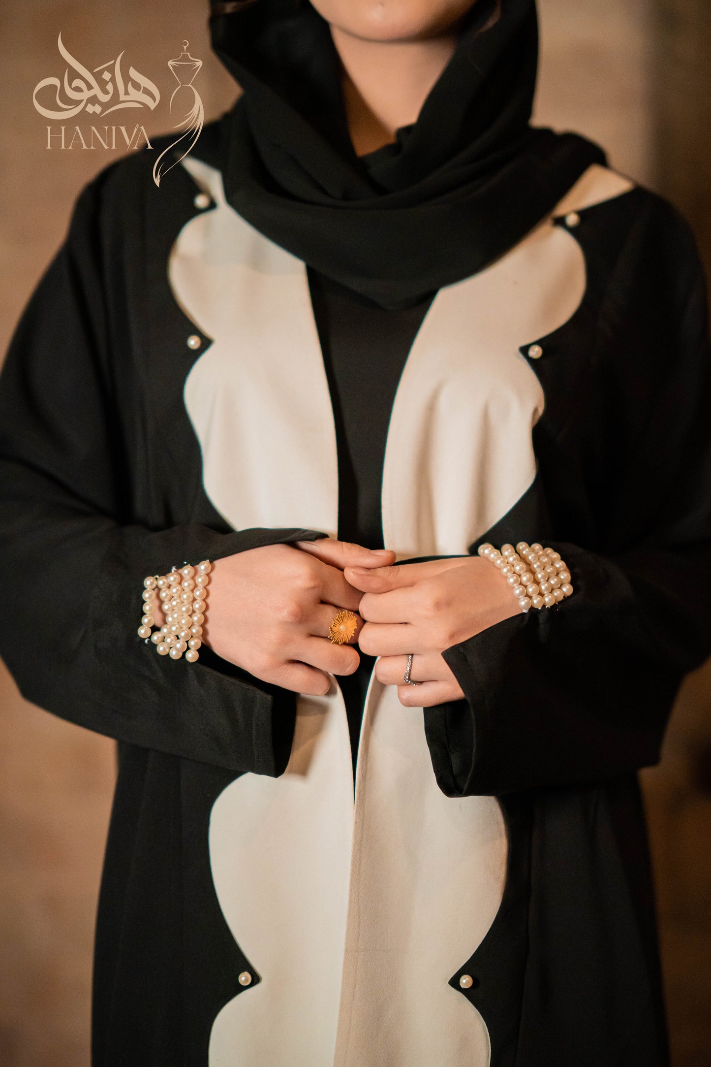 Siyah Mora Abaya