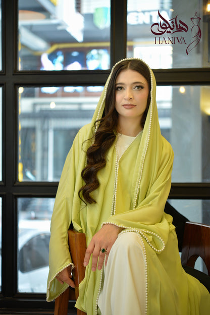 Mint Pearl Abaya